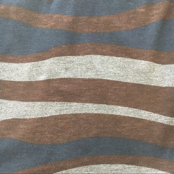 Allen B. Open Cardigan Brown Blue Gray long sleeve - Picture 4 of 7